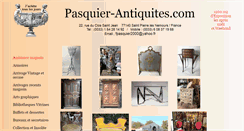 Desktop Screenshot of pasquier-antiquites.com